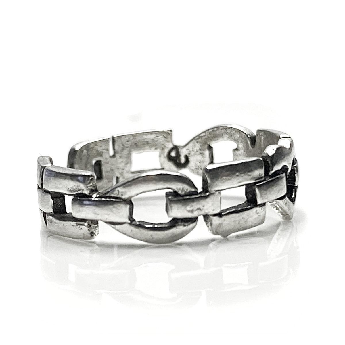 Great Lakes Boutique Silver Chain Link Ring