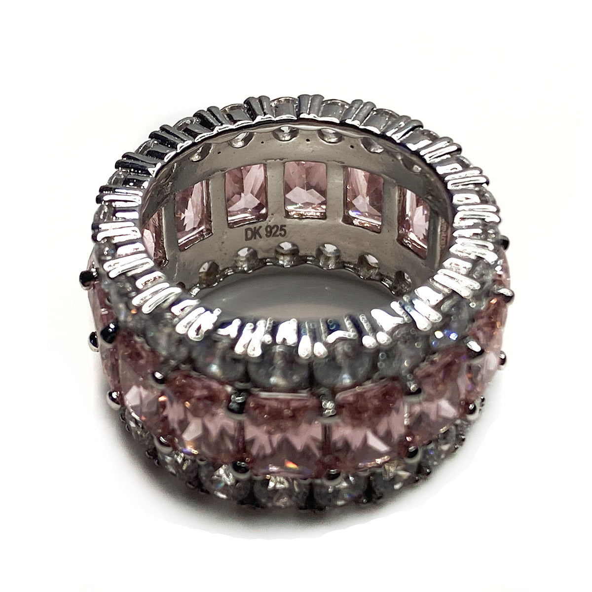 Great Lakes Boutique Silver &amp; Pink Cubic Zirconia Ring