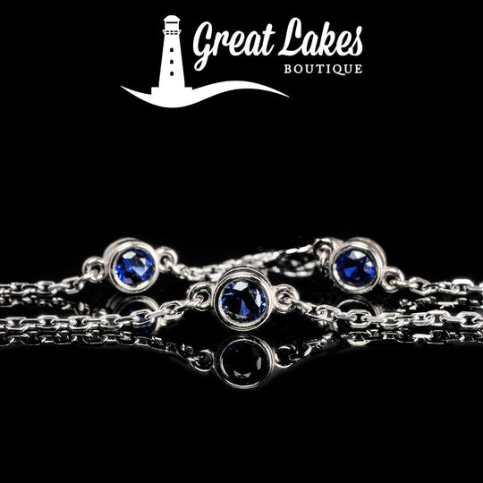 White Gold & Sapphire Bracelet