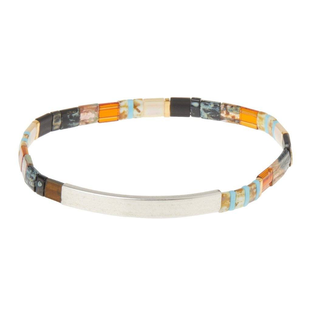 Scout Curated Wears Scout Curated Wears Good Karma Miyuki Bracelet | Gratitude - Earth Sky &amp; Silver