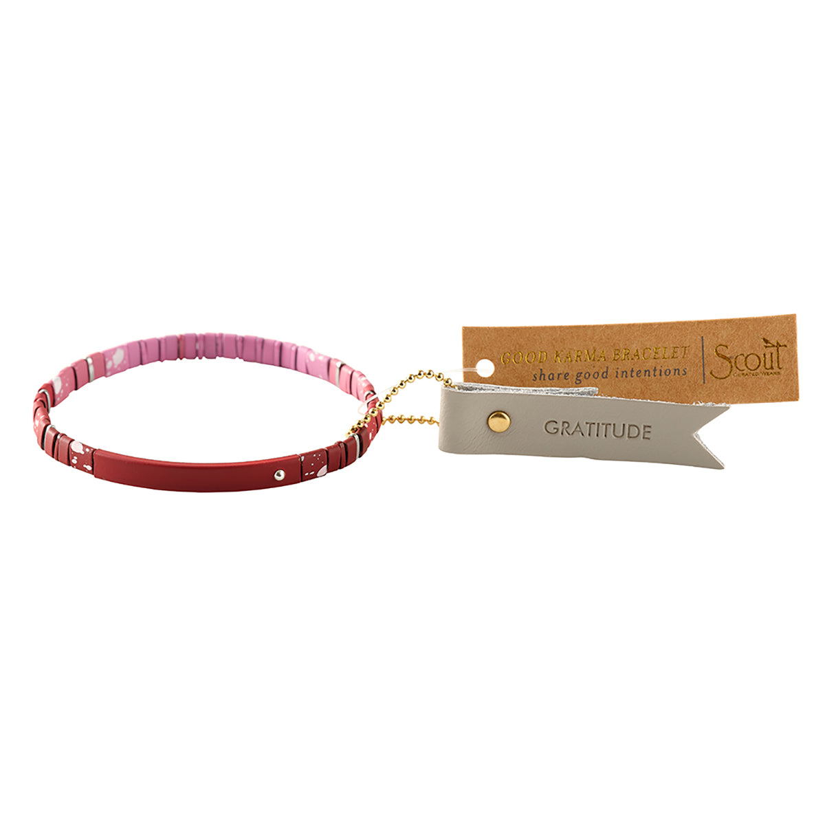 Scout Curated Wears Scout Curated Wears Good Karma Ombre Bracelet Gratitude Mulberry &amp; Silver