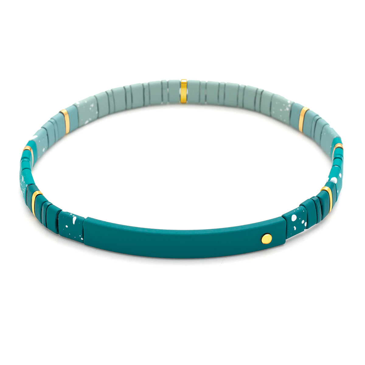 Scout Curated Wears Scout Curated Wears Good Karma Ombre Bracelet Joy &amp; Kindness Turquoise &amp; Gold