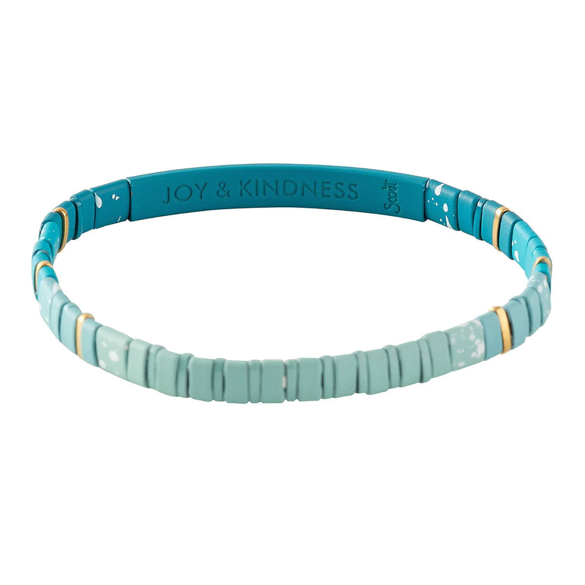 Scout Curated Wears Scout Curated Wears Good Karma Ombre Bracelet Joy &amp; Kindness Turquoise &amp; Gold
