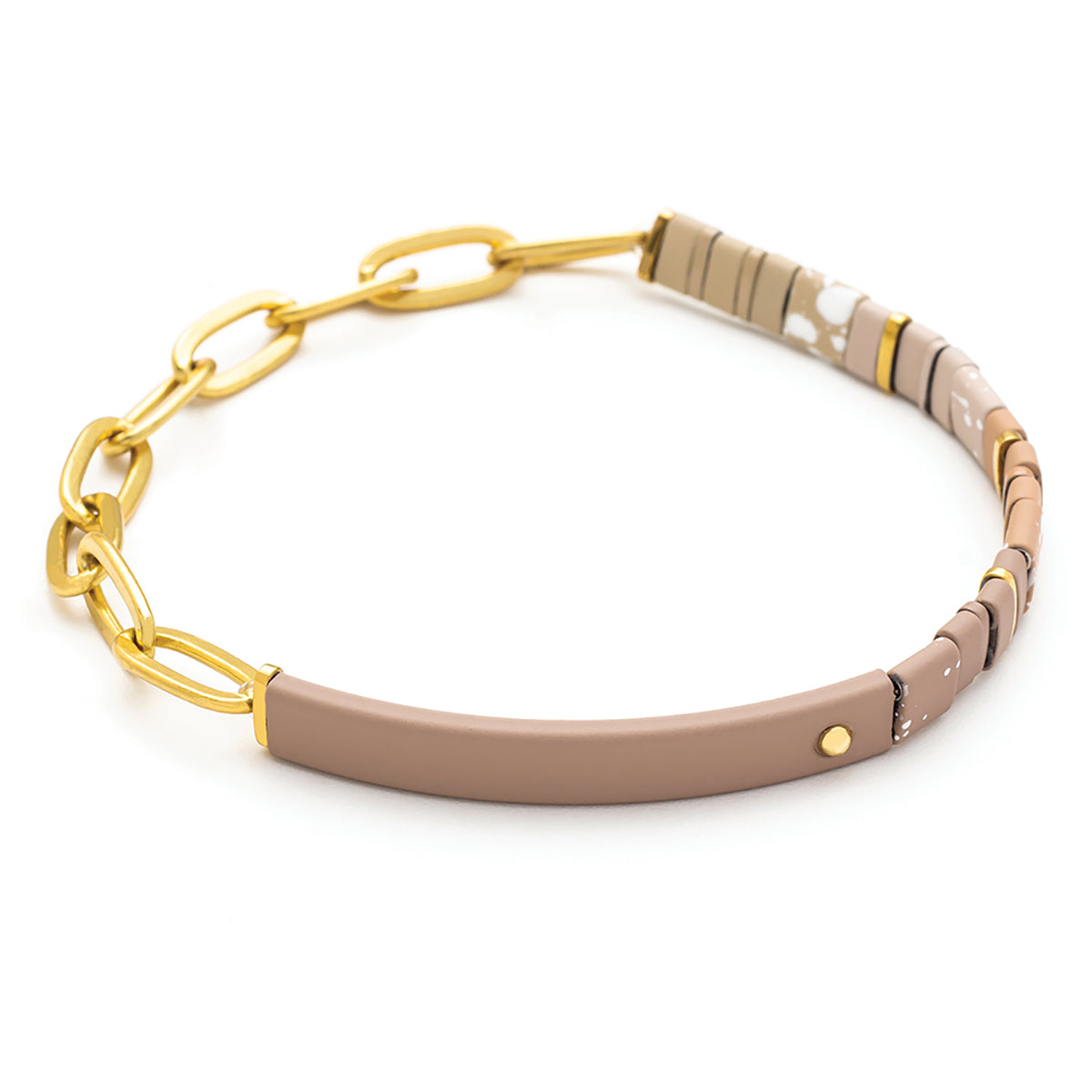 Scout Curated Wears Scout Curated Wears Good Karma Ombre with Chain Bracelet Gratitude Fawn &amp; Gold