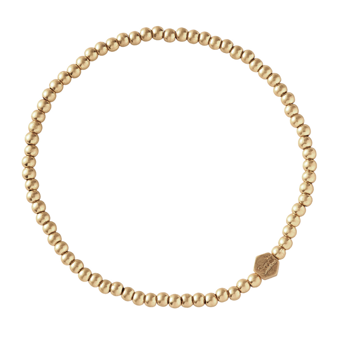 Scout Curated Wears Scout Curated Wears Mini Metal Stacking Bracelet Ball Beads Gold