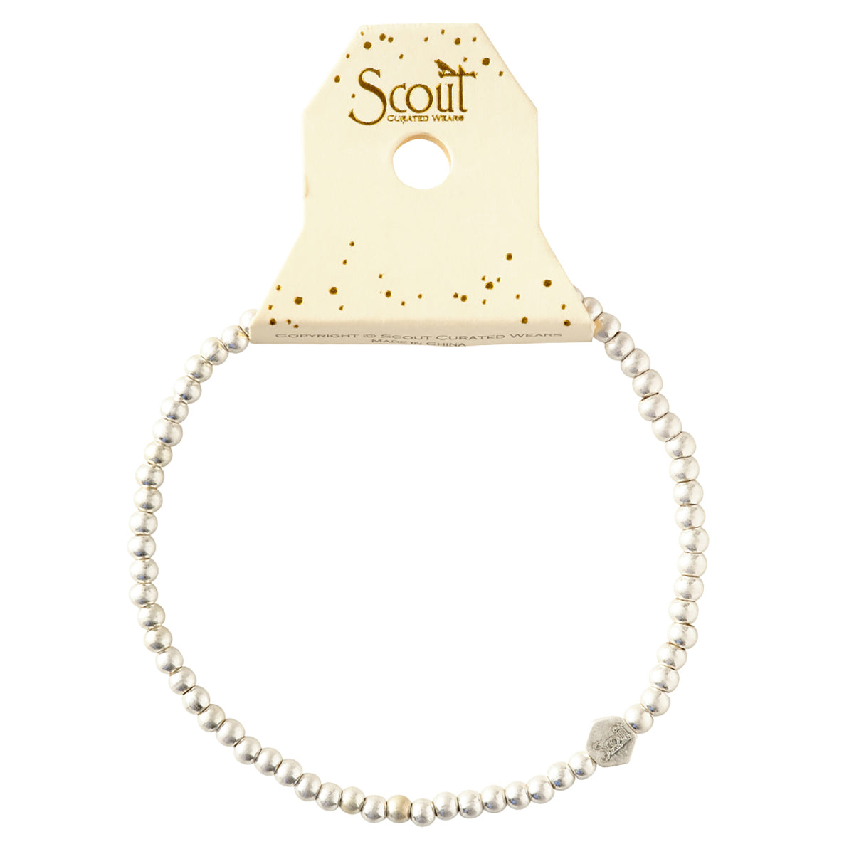 Scout Curated Wears Scout Curated Wears Mini Metal Stacking Bracelet Ball Beads Silver
