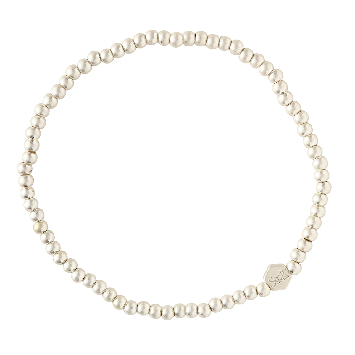 Scout Curated Wears Scout Curated Wears Mini Metal Stacking Bracelet Ball Beads Silver