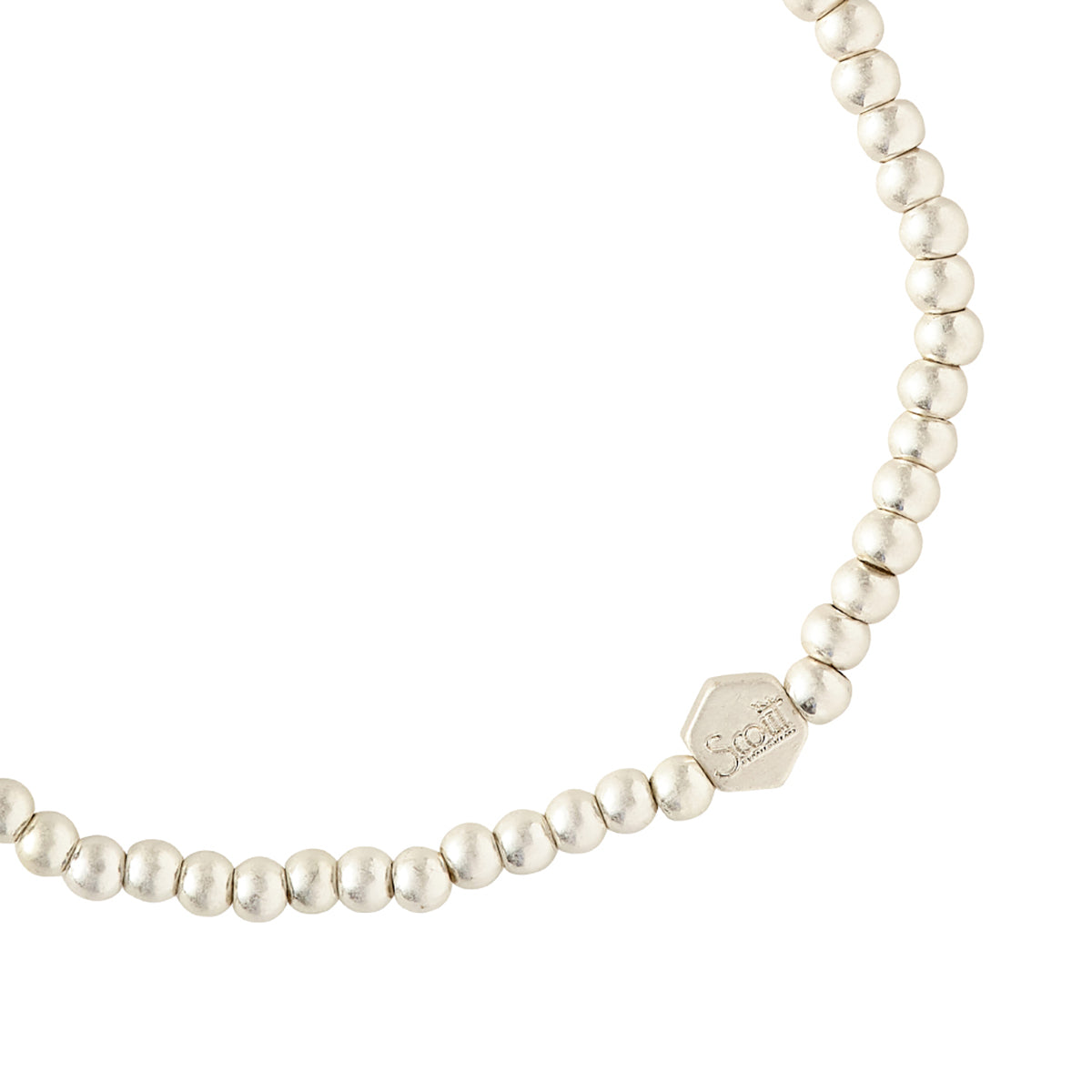 Scout Curated Wears Scout Curated Wears Mini Metal Stacking Bracelet Ball Beads Silver