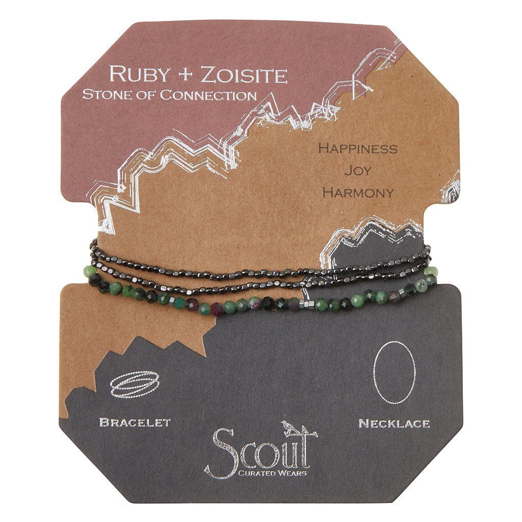 Scout Curated Wears Delicate Stone Ruby Zoisite (Stone of Connection)