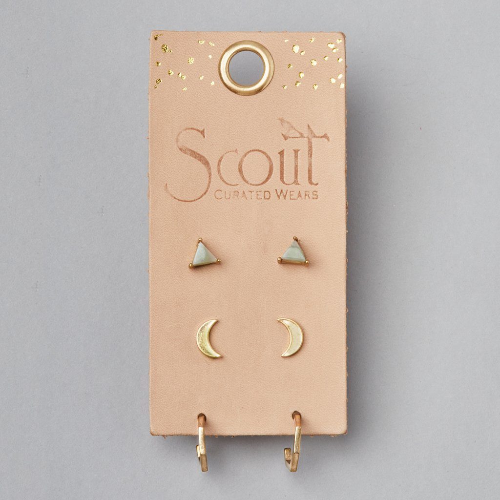 Scout Curated Wears Ella Stud Trio Gold