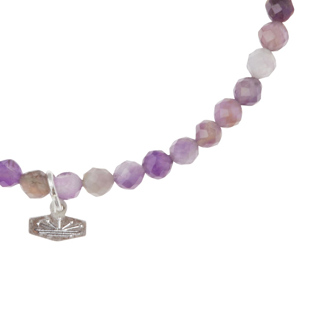 Scout Curated Wears Scout Curated Wears Mini Faceted Stone Stacking Bracelet Amethyst &amp; Silver