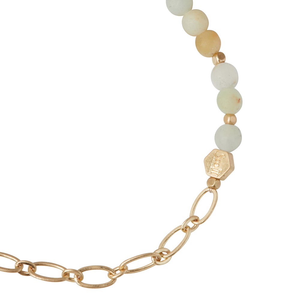 Scout Curated Wears Scout Curated Wears Mini Stone Chain Stacking Bracelet Amazonite &amp; Gold
