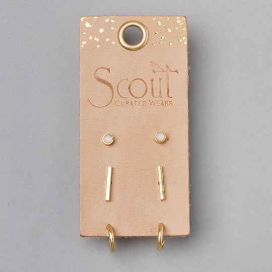 Scarlett Stud Trio Gold