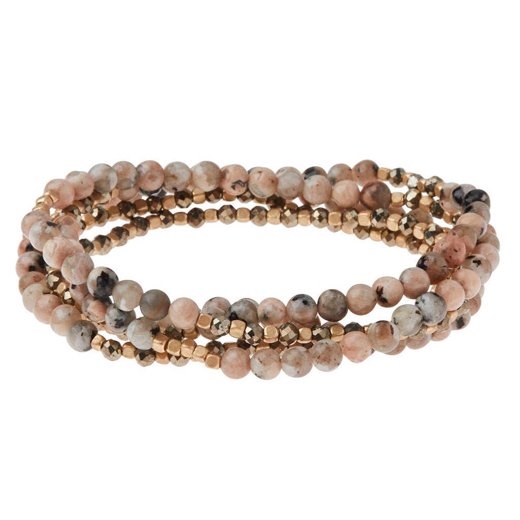 Scout Curated Wears Scout Curated Wears Stone Duo Wrap Set Rhodonite &amp; Pyrite