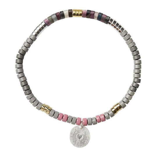 Stone Intention Charm Bracelet Tourmaline & Silver
