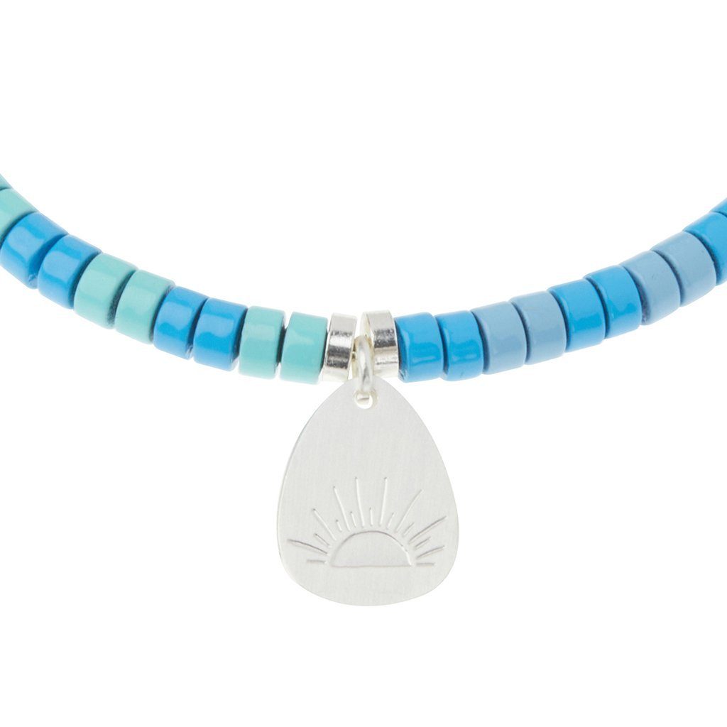 Scout Curated Wears Stone Intention Charm Bracelet Turquoise Silver &amp; Gold