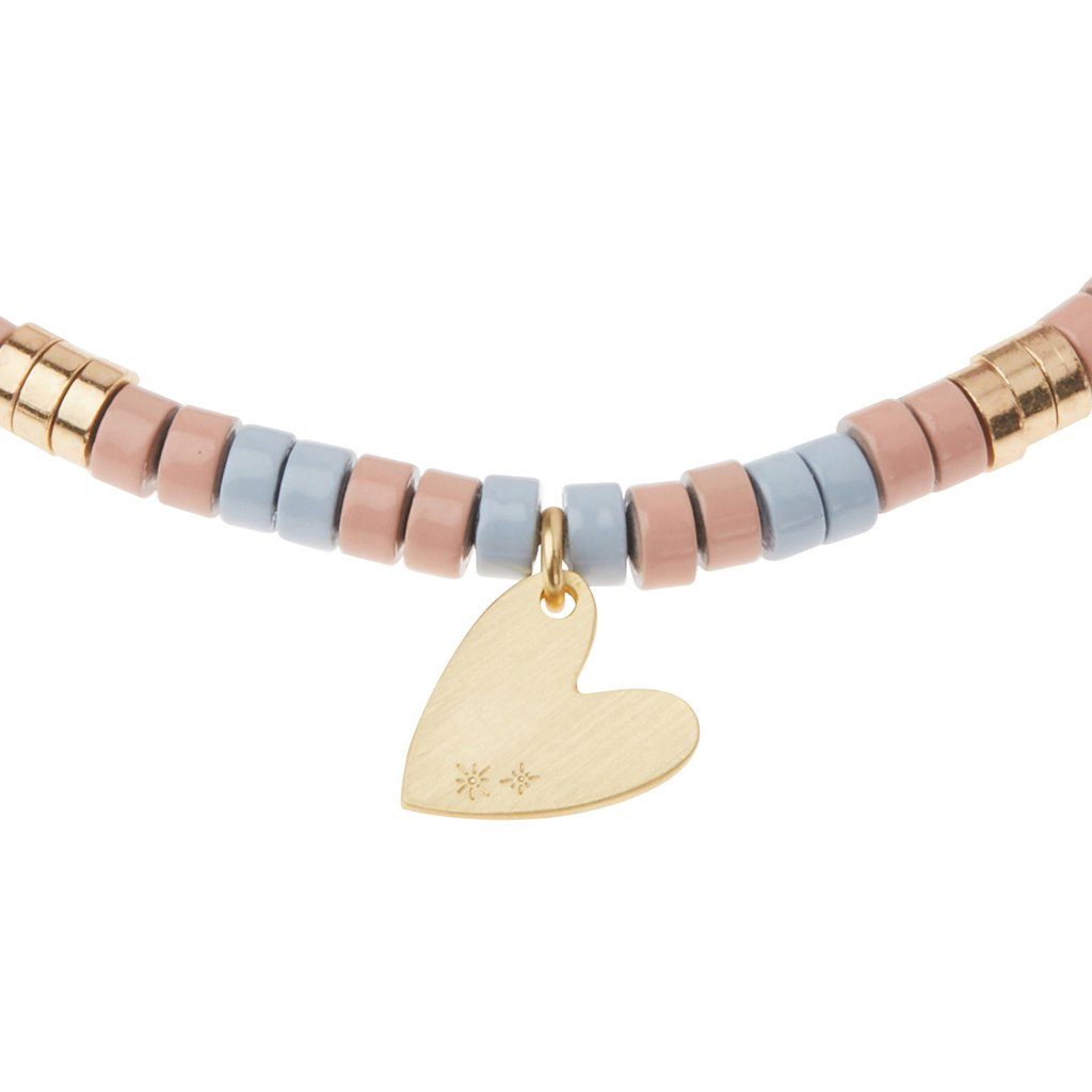 Scout Curated Wears Stone Intention Charm Bracelet Rhodonite &amp; Gold