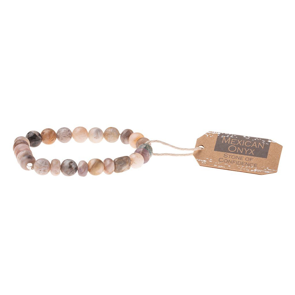 Scout Curated Wears Mexican Onyx Stone Bracelet Stone of Confidence