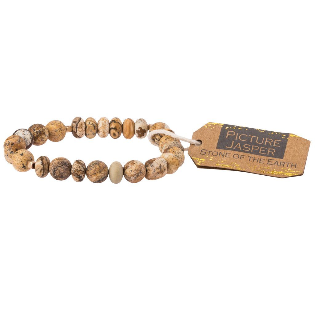 Scout Curated Wears Picture Jasper Stone Bracelet Stone of the Earth