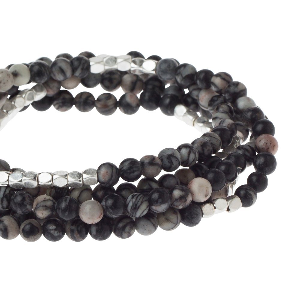 Scout Curated Wears Scout Wrap Black Network Agate Stone of Inner Stability