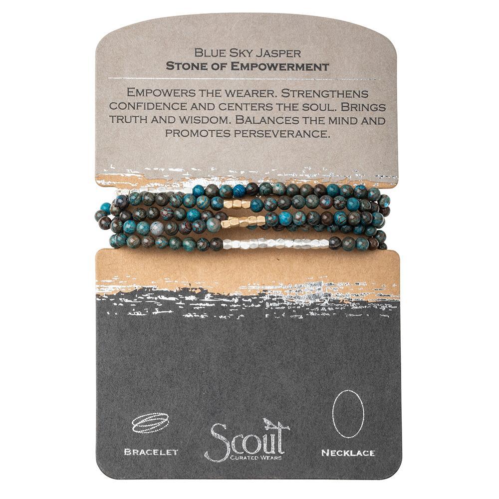 Scout Curated Wears Scout Wrap Blue Sky Jasper Stone of Empowerment