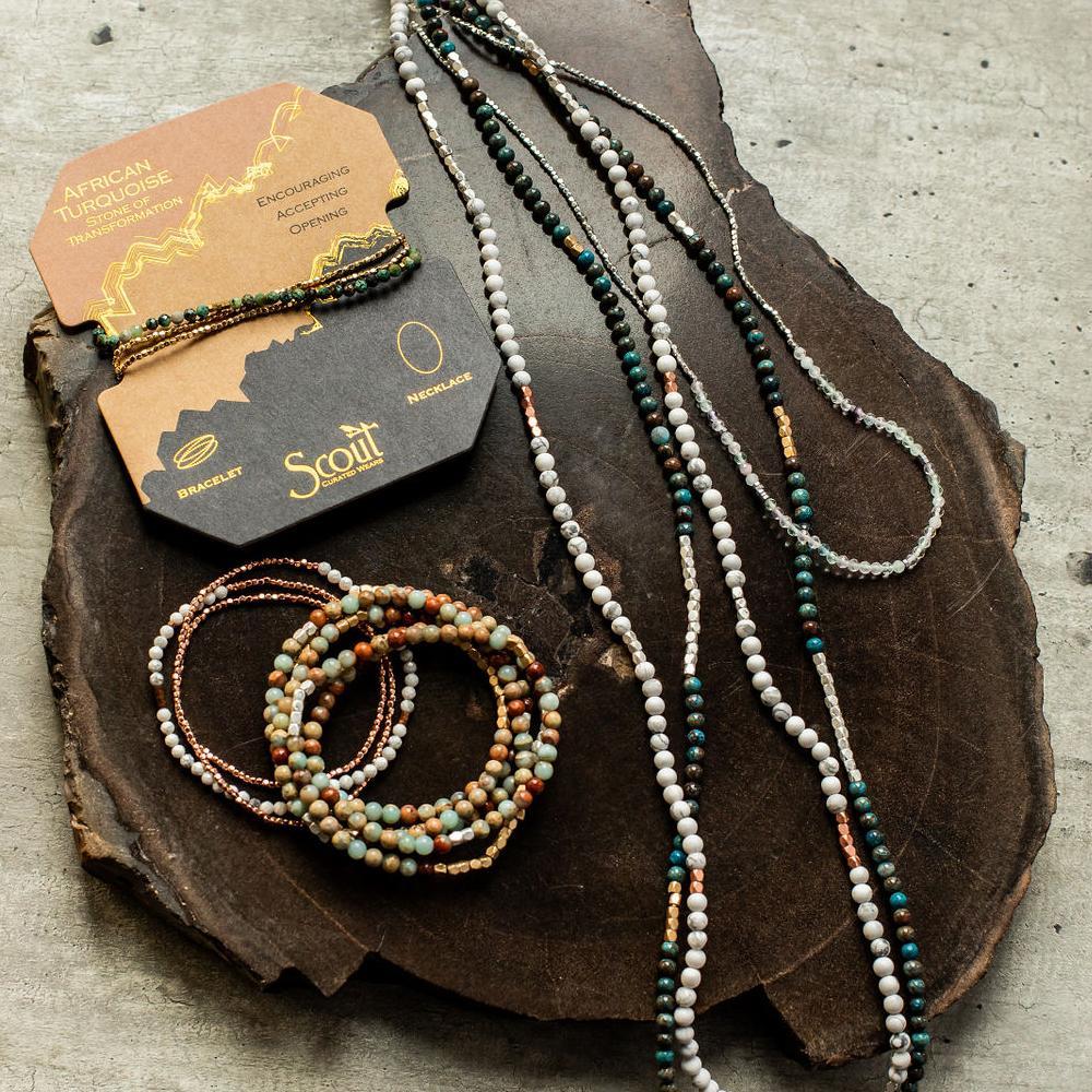 Scout Curated Wears Scout Wrap Black Network Agate Stone of Inner Stability
