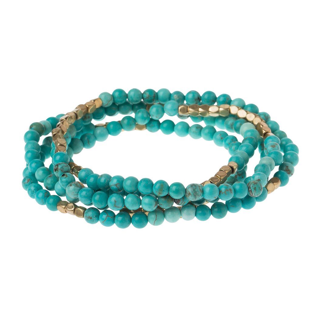 Scout Curated Wears Scout Wrap Turquoise &amp; Gold Stone of the Sky