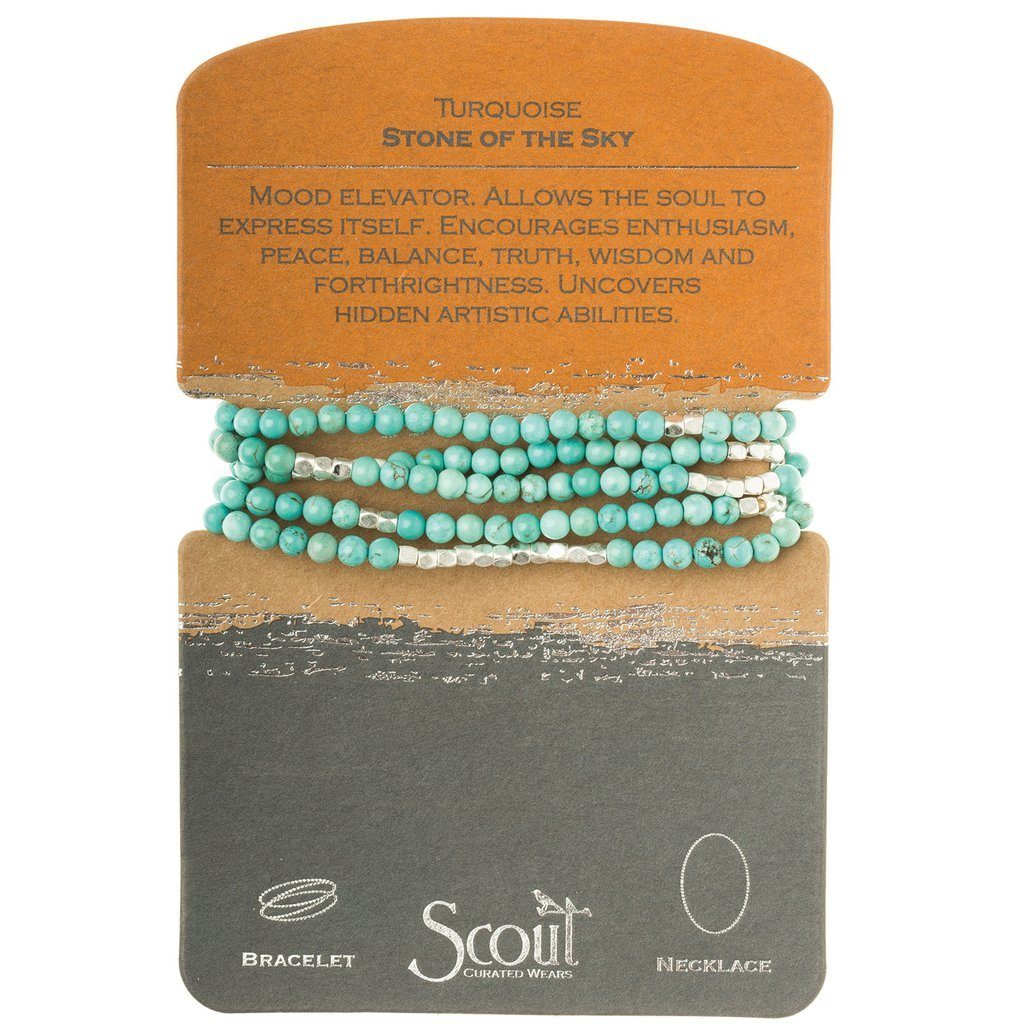 Scout Curated Wears Scout Wrap Turquoise &amp; Silver Stone of the Sky