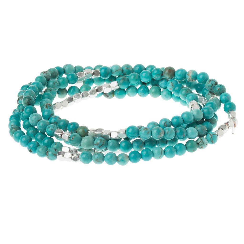 Scout Curated Wears Scout Wrap Turquoise &amp; Silver Stone of the Sky