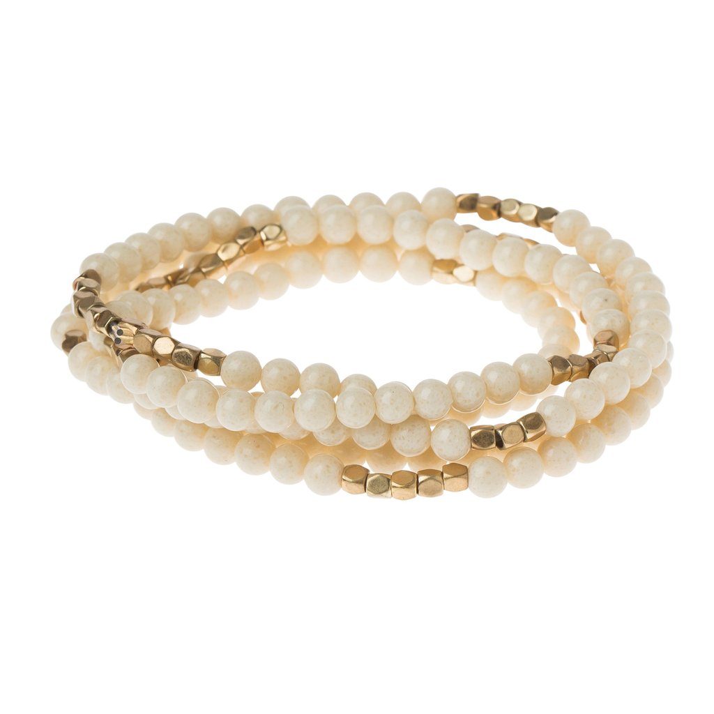 Scout Curated Wears Scout Wrap White Fossil Jasper Stone of Supreme Nurturing