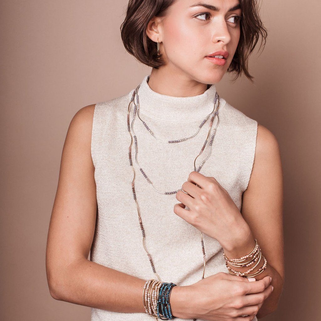 Scout Curated Wears Scout Wrap Dove Gray Multi &amp; Silver