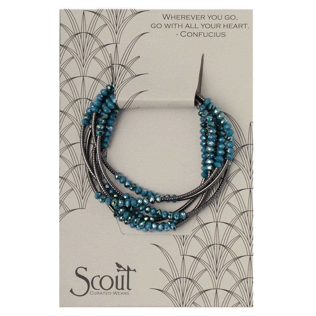 Scout Curated Wears Scout Wrap Peacock &amp; Hematite