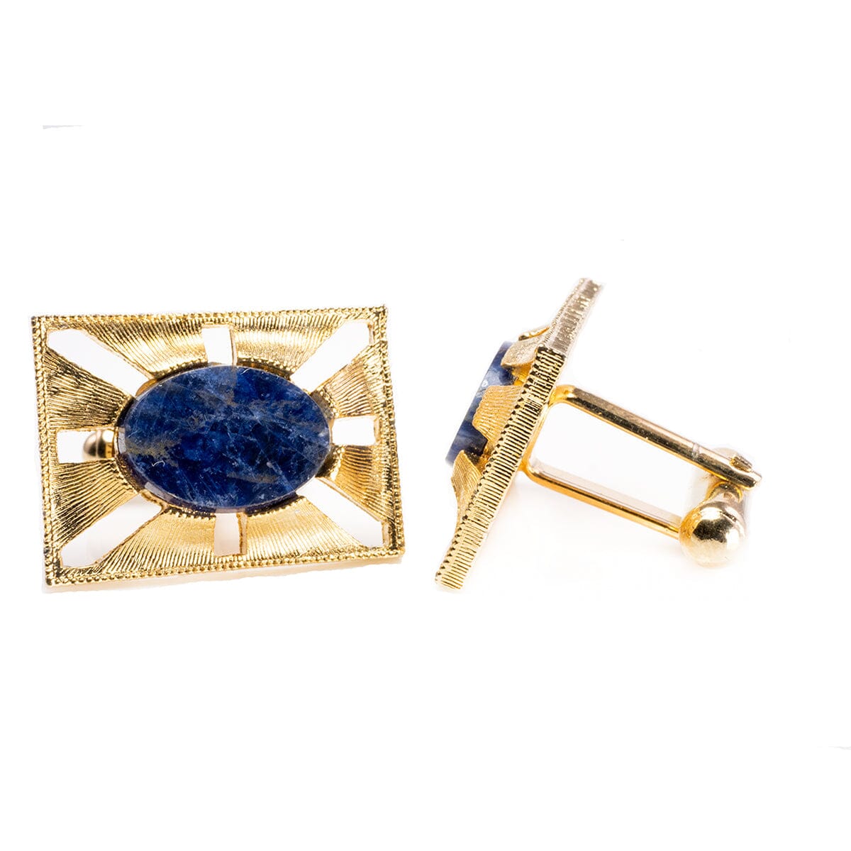 Great Lakes Boutique Traditions Limited Edition Vintage Sodalite Cuff Link Set with Coordinating Pin