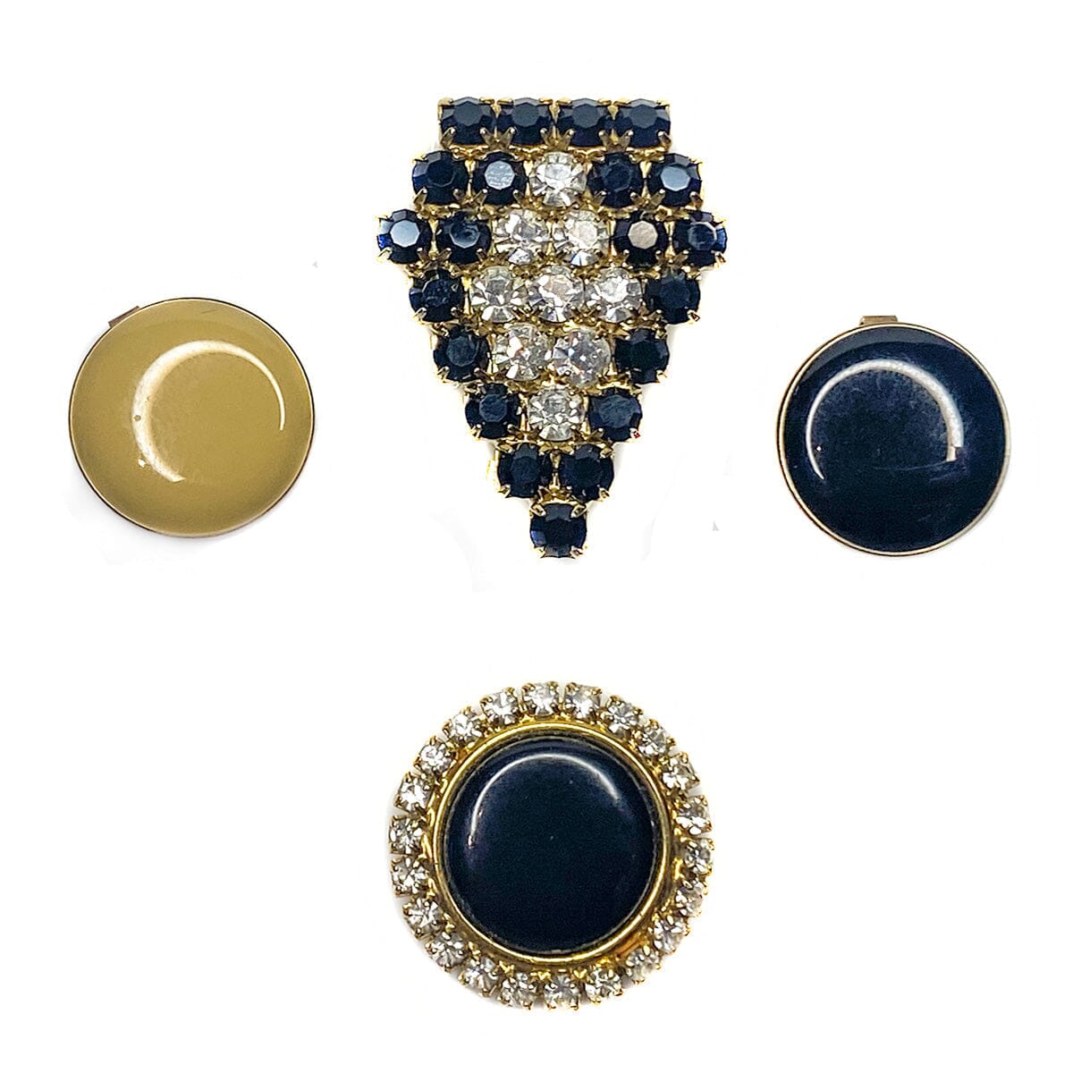 Great Lakes Boutique Crystal and Enamel Button Covers Set