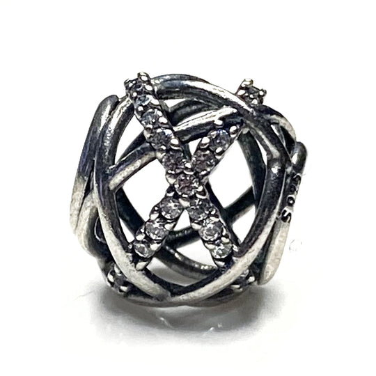 Preloved Pandora Galaxy Charms with Clear Cubic Zirconia