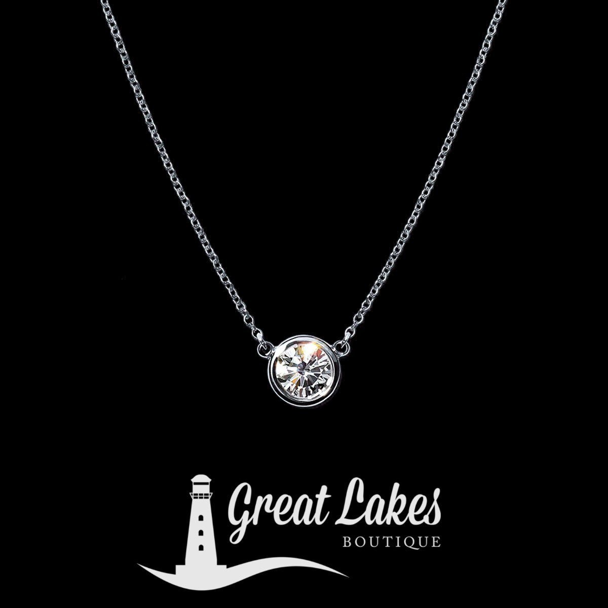 Great Lakes Boutique White Gold &amp; Diamond Necklace