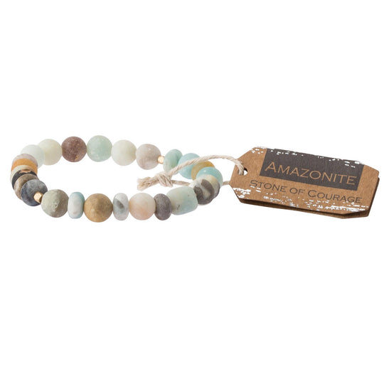 Amazonite Stone Bracelet Stone of Courage