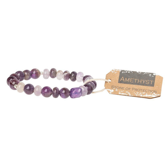 Amethyst Stone Bracelet Stone of Protection