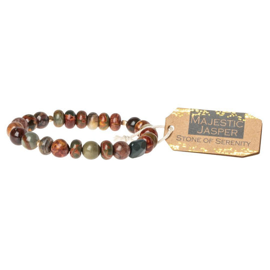Majestic Jasper Stone Bracelet Stone of Serenity