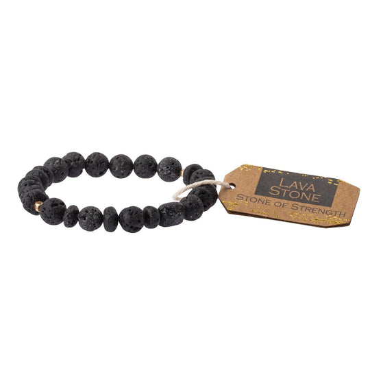 Lava Stone Bracelet Stone of Strength