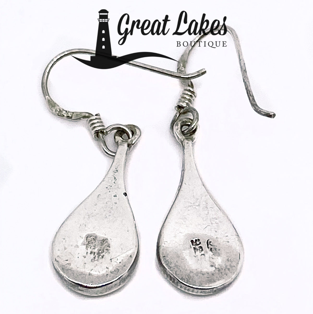 Great Lakes Boutique Silver &amp; Malachite Dangle Earrings