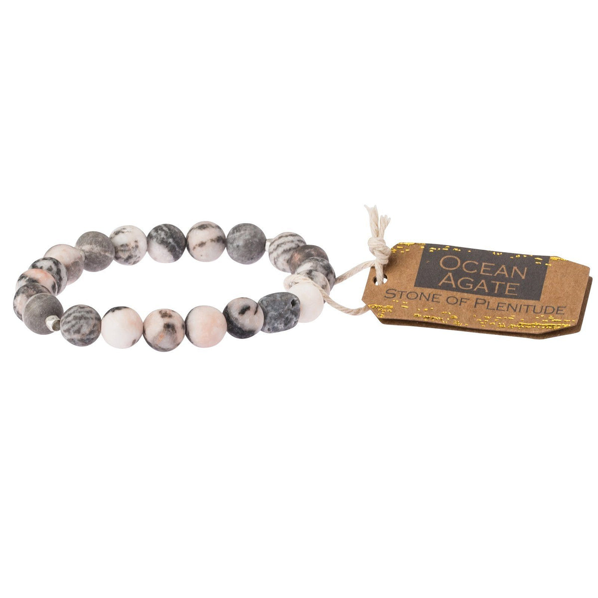 Scout Curated Wears Ocean Agate Stone Bracelet - Stone of Plentitude (1733257494571)