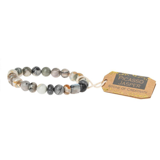 Picasso Jasper Stone Bracelet Stone of Creativity