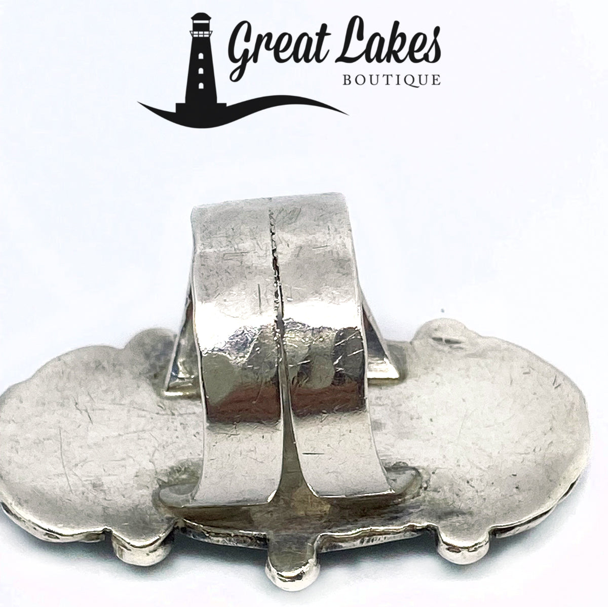 Great Lakes Boutique Silver &amp; Turquoise Statement Ring