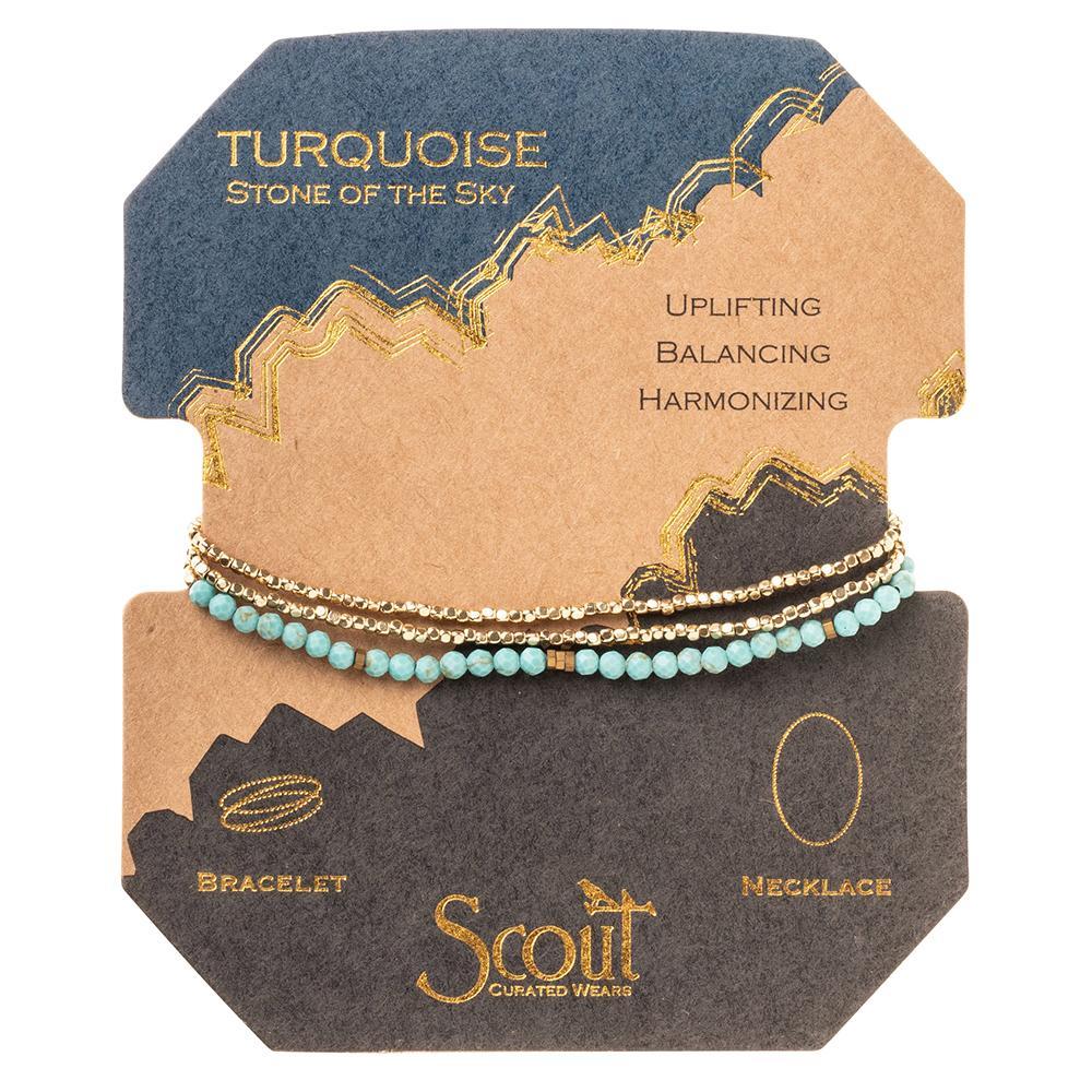Scout Curated Wears Delicate Stone Turquoise / Gold - Stone of the Sky (1733241929771)