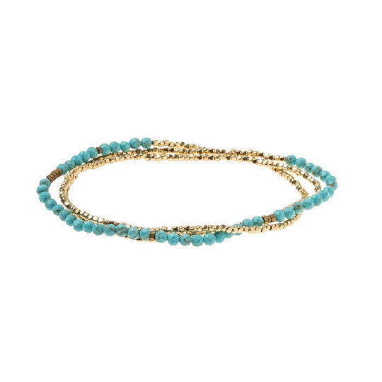 Delicate Stone Turquoise & Gold (Stone of the Sky)