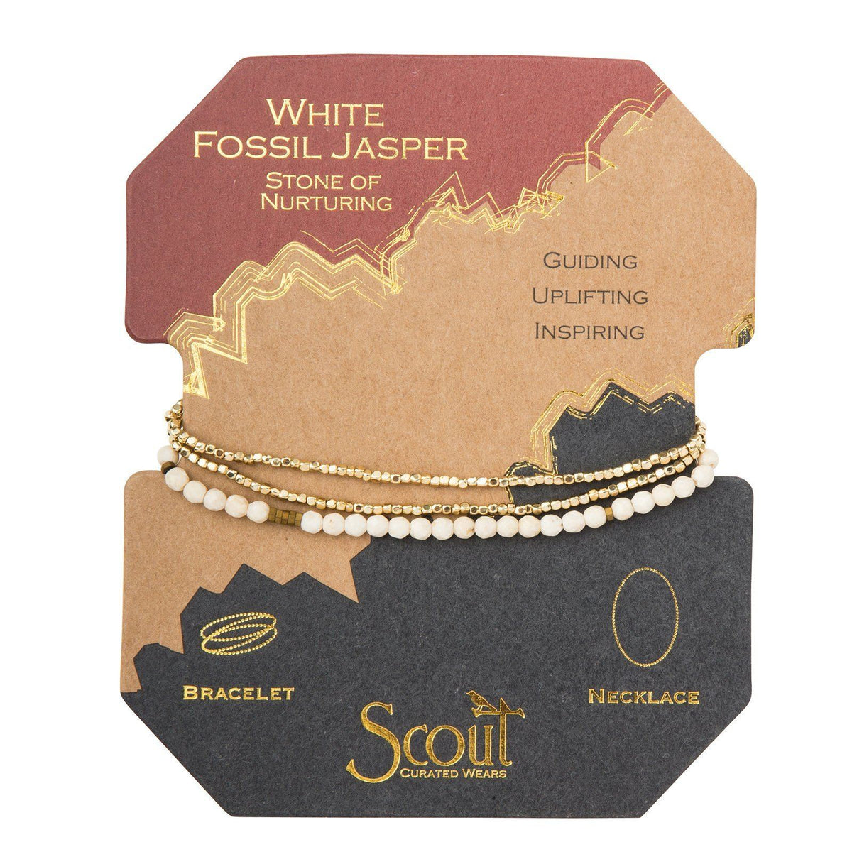 Scout Curated Wears Delicate Stone White Fossil - Stone of Nurturing (1733248614443)