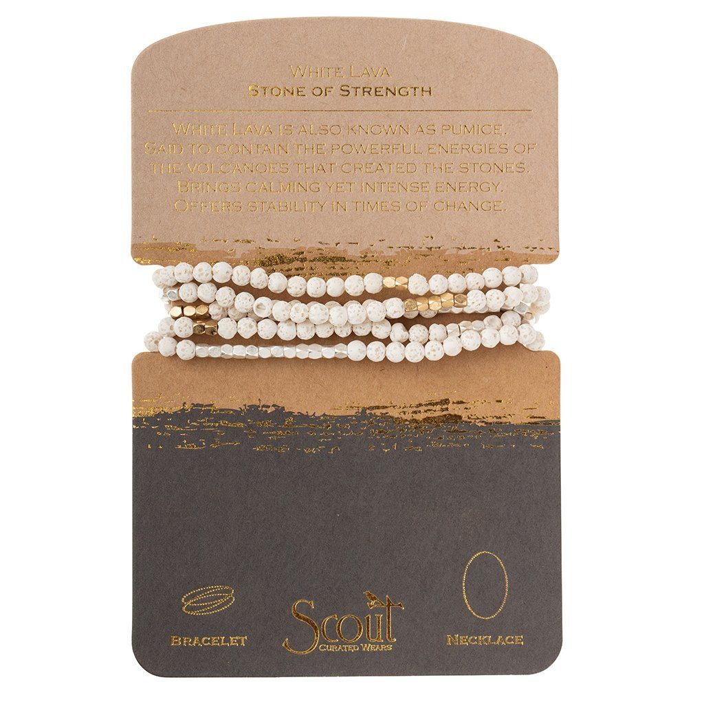 Scout Curated Wears White Lava - Stone of Strength